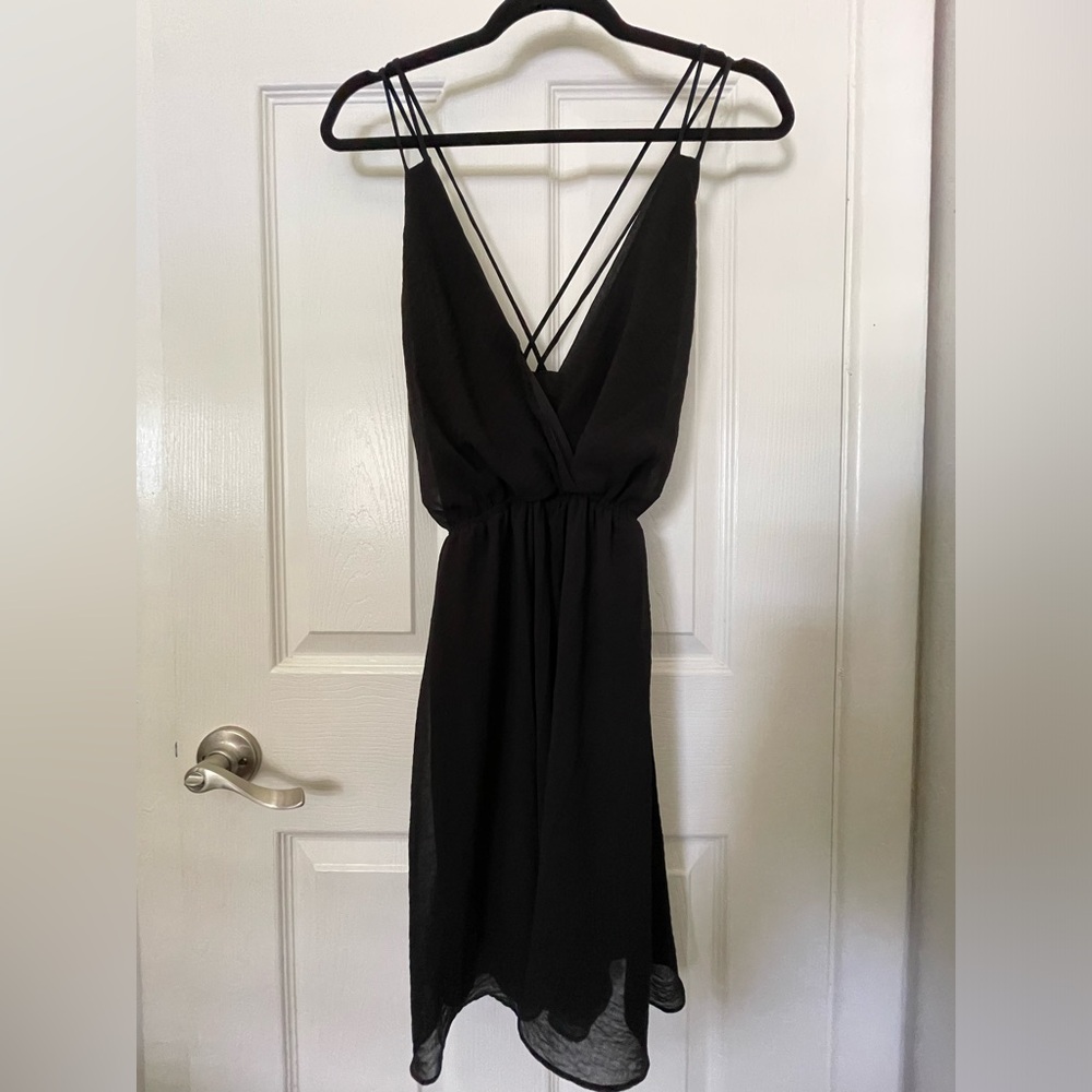 Strappy Black Mini Dress